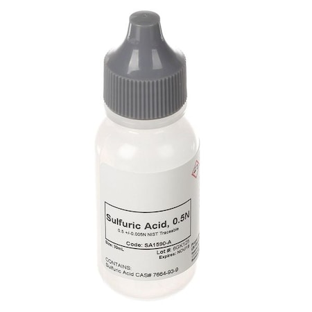 Sulfuric Acid, 0.5N, 30 mL MPN:SA1590-A
