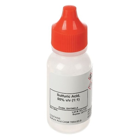 Sulfuric Acid, 50 Percent, 30 mL MPN:SA1940-A