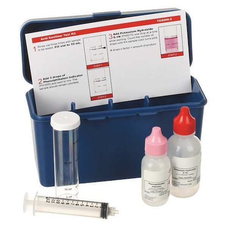 Acid Sanitizer, Test Kit, Factor 5mL/10mL MPN:TK8000-Z