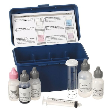 Quat Test Kit, 1 Drop - 2 ppm/25 mL MPN:TK9001-Z
