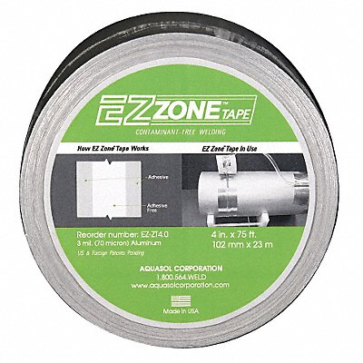Aluminum Tape 4 in W 75 ft L Silver MPN:EZ-ZT 4.0