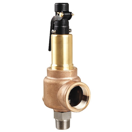 Sfty Valve, 75 psi, 1 MNPT x 1 FNPT Series MPN:741EG1M1K1-75