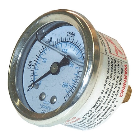 Gauge, 2000psi, S.S.1/8