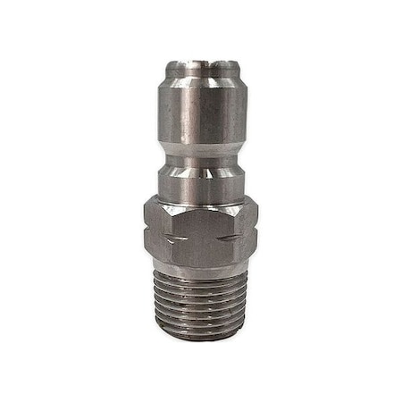 Quick-Connect Plug, SS, Max 4, 000 psi MPN:AL-PLUG3/8MBSS