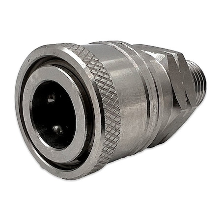 QC Coupling, 1/4 (M)NPTx1/4(F)QC, SS MPN:AL-QC1/4MBSS