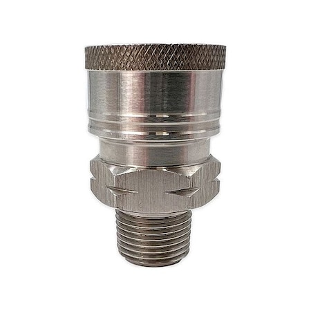 Quick-Connect Coupler, SS, Max 4, 000 psi MPN:AL-QC3/8MBSS