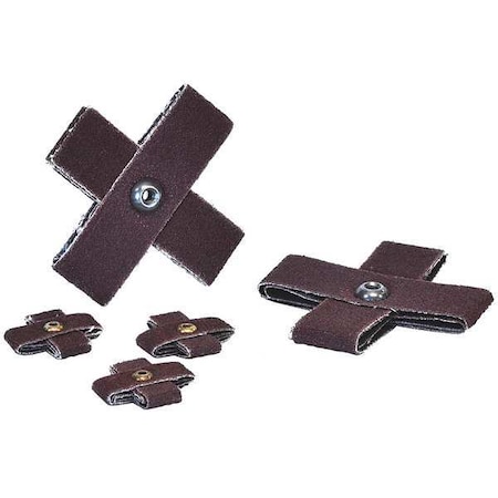 Cross Pad, 1inL x 3/8in W, AO80 Grit, Brown MPN:27740AE
