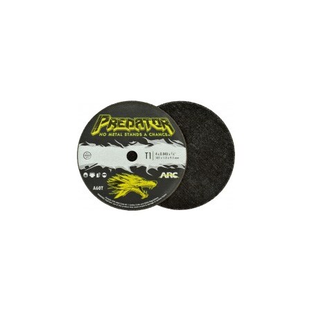 Abrasive Cut-Off Wheel, Type 1, 4 in Dia, 3/64 in Thick, 3/8 in Arbor Hole Size, Aluminum Oxide MPN:904043805W