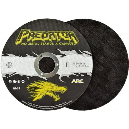 Abrasive Cut-Off Wheel, 5 in Dia, 3/64 in Thick, A60T Series MPN:905047805