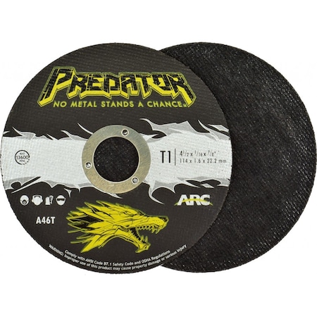 Abrasive Cut-Off Wheel, 4 1/2 in Dia, 1/16 in Thick, A46T Series MPN:945167803