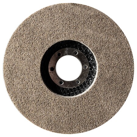 Non-Woven Depressed Center Discs, Type 27, 4 1/2 in Dia, 7/8 in Arbor Hole Size, Aluminum Oxide MPN:ZU4550F2122