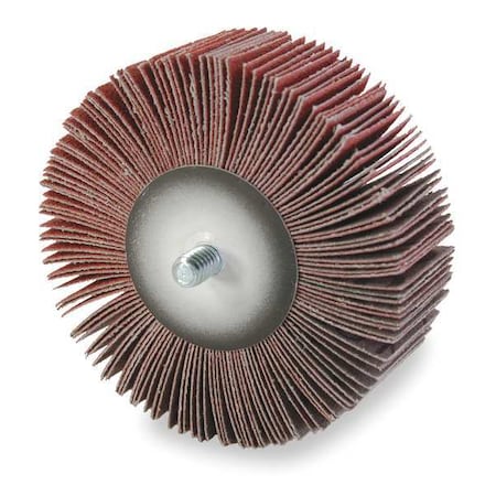 Flap Wheel, AO, 3x1x1/4-20 Shank, 120G MPN:12348