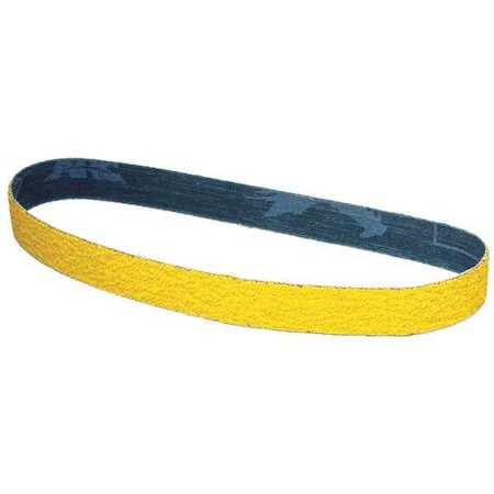 Sanding Belt, 3/4 in W, 18 in L, Coated, Ceramic, 60 Grit, Medium, Predator, Yellow MPN:71-007018005K