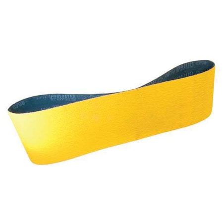 Sanding Belt, 3/4 in W, 20 1/2 in L, Coated, Ceramic, 60 Grit, Medium, Predator, Yellow MPN:71-007020505K