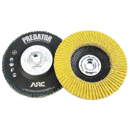 Flap Disc, 4 1/2 in Dia, 7/8 in Arbor, PK10 MPN:71-10824AFK