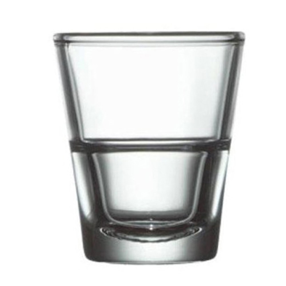 Cardinal Stack Up Shot Glasses, 1.5 Oz, Clear, Case Of 24 Glasses MPN:J2380