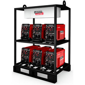 Lincoln Electric® Flextec® 500X Multi-Process Welder 6-Pack Rack 500A 50/60 Hz Red K4465-1