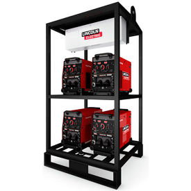 Lincoln Electric® Flextec® 500X Multi-Process Welder 4-Pack Rack 500A 50/60 Hz Red K4466-1