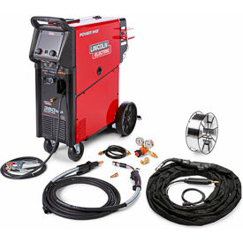 Lincoln Electric® PowerMig 360MP Multi-Process Welder Rear Trigger One-Pak 360A 50/60HzRed K4662-1
