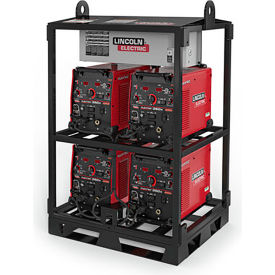 Lincoln Electric® Flextec 350X PowerConnect Multi-Process Welder 4 Pk Rack 425A 50/60Hz Red K4726-1