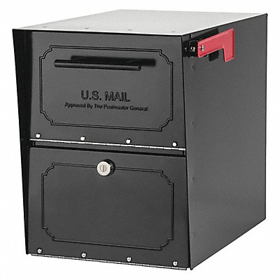 Mailbox 1 Door Black 15-1/64 H MPN:6200B-10