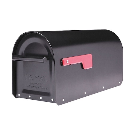 Mailbox, Black, Galvanized, 1 Doors, Surface/Post, Heavy Duty MPN:5560B-R-10