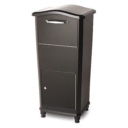Mailbox, Black, Powder Coated, 1 Doors, Surface, Locking MPN:6900B-10