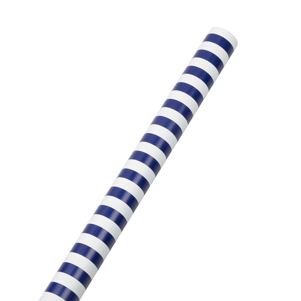 JAM Paper Wrapping Paper, Striped, 25 Sq Ft, Blue/White MPN:2226516998