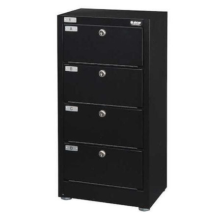 Pistol Safe, Keyed Lock, 27 lbs, Up to 8 Pistols MPN:WMC-4-231208