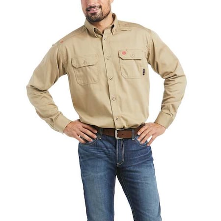 Men's Flame-Resistant Shirt, 8.9 cal/sq cm, 3XL, Cotton MPN:10012251