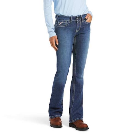 Women's Flame Resistant Pants, 20 cal/sq cm, S 12.5 oz Denim MPN:10016176