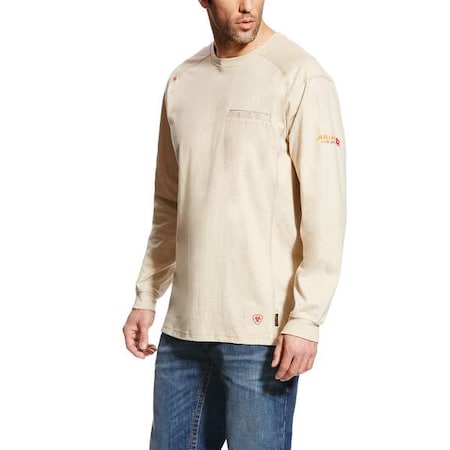 Men's FR Crew Longsleeve Tee, 8.7 cal/sq cm, 4XL, Cotton MPN:10022328