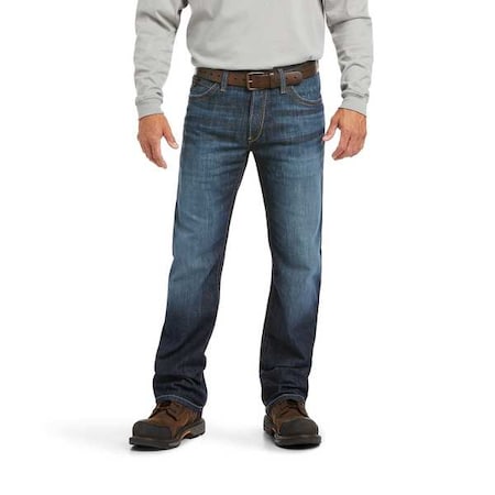 Men's Flame Resistant Pants, 14 cal/sq cm, XL 11 oz Denim MPN:10023466