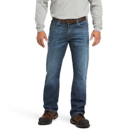 Men's Flame Resistant Pants, 14 cal/sq cm, L 11 oz Denim MPN:10023467