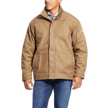 FR Insulated Canvas Jacket, 54 cal/sq cm, S, 12 oz Zipper Closure MPN:10024029