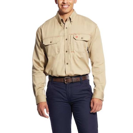 Men's Flame-Resistant Shirt, 8.9 cal/sq cm, L, Cotton MPN:10025402