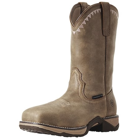 Women's Western Work Boot, 8, Composite Toe, 10 in H, Brown Bomber, 10029498 MPN:10029498