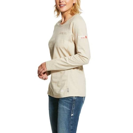 Women's FR Crew Longsleeve Tee, 8.7 cal/sq cm, XL, Cotton MPN:10031020
