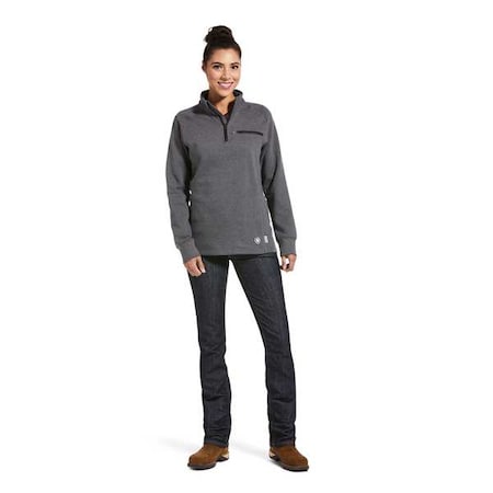 Women's Womens FR 1/4 Zip, Cotton, 1/4 Zip, Gray, S MPN:10032841