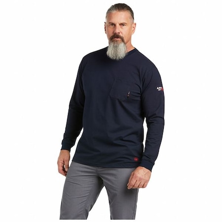 Men's FR Durastretch Work Shirt, 8.1 cal/sq cm, M, Stretch Logo Crew MPN:10039294