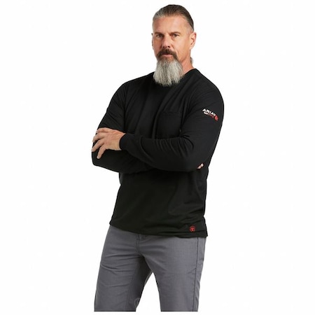 Men's FR Durastretch Work Shirt, 8.1 cal/sq cm, L, Stretch Logo Crew MPN:10039295