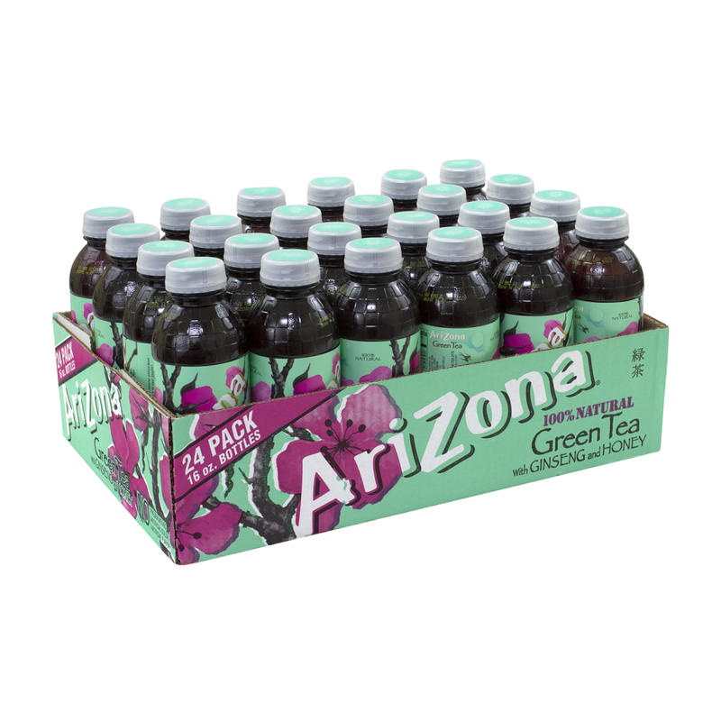 Arizona Green Tea With Ginseng And Honey, 16 Oz, Carton Of 24 MPN:72423