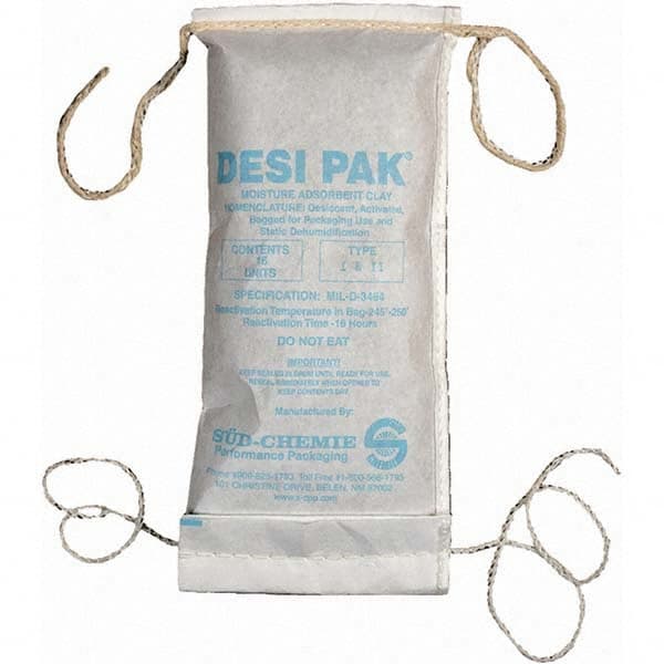 Desiccant Packets; Material: Clay ; Packet Size: 16 oz ; Container Type: Drum ; Area Protected: 13.33 ; Number of Packs per Container: 150 ; UNSPSC Code: 41123003 MPN:D16UCS - Pkg Qty 150
