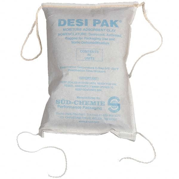 Desiccant Packets, Material: Clay , Packet Size: 80 oz , Container Type: Drum , Area Protected: 66.67ft3 , Number of Packs per Container: 30  MPN:D80UCS