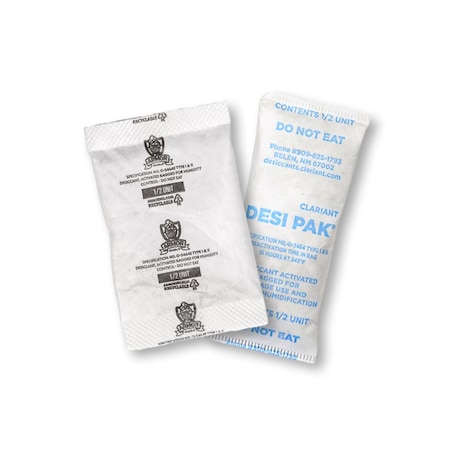 Desiccant, 0.42cuft, White, 1/2oz, PK550 MPN:D1/2UCT