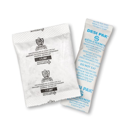 Desiccant, 0.28cuft, White, 1/3oz, PK700 MPN:D1/3UCT