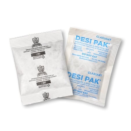 Desiccant, 4in. L, 3in. W, 1 oz., Bag, PK1300 MPN:D1UCT-D