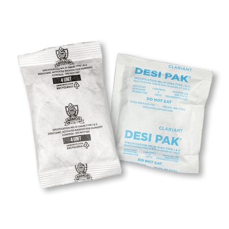 Desiccant, 5-1/2in. L, 5in. W, 4 oz., PK500 MPN:D4UCT-D