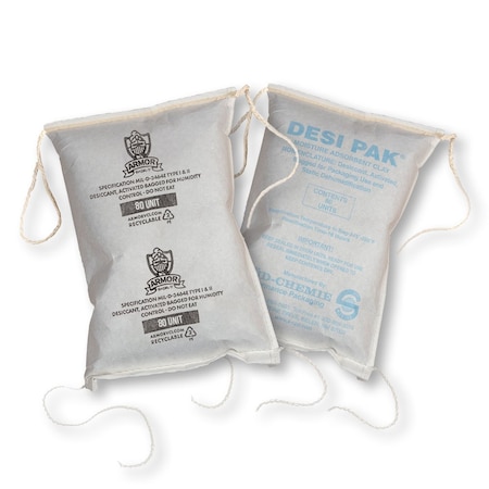 Desiccant, 80oz., Clay Sewn, 8.75