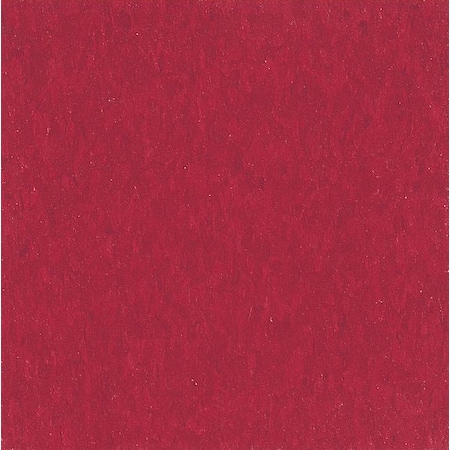 Vinyl Floor Tiles, 12 in W, Cherry Red MPN:51816031